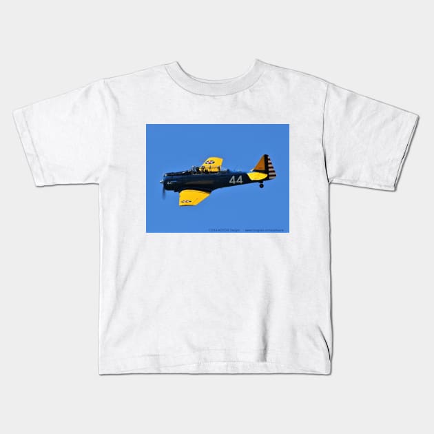 T-6 Texan Army Air Corps Kids T-Shirt by acefox1